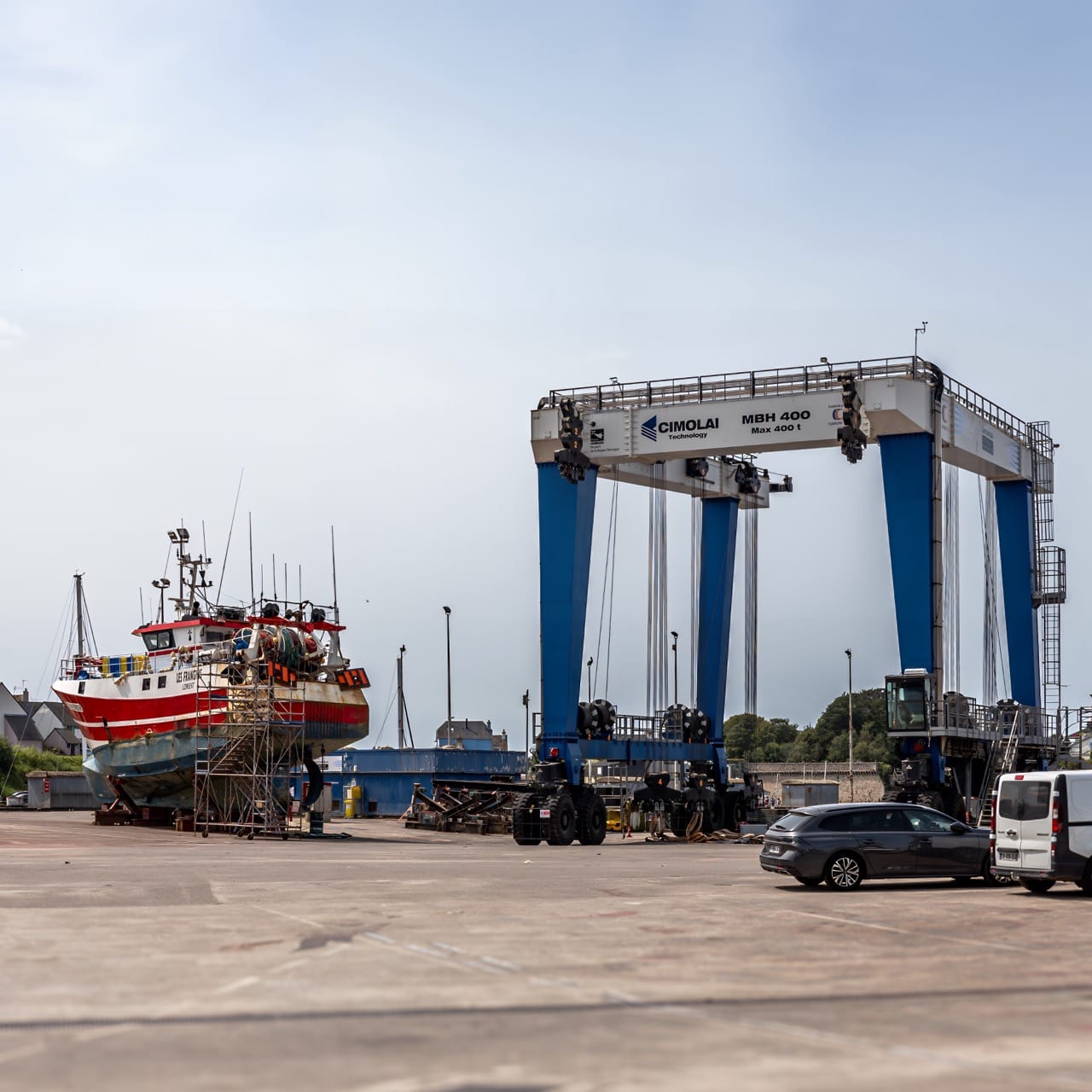 Le port de Concarneau, chantier naval Piriou, Fujifilm X30