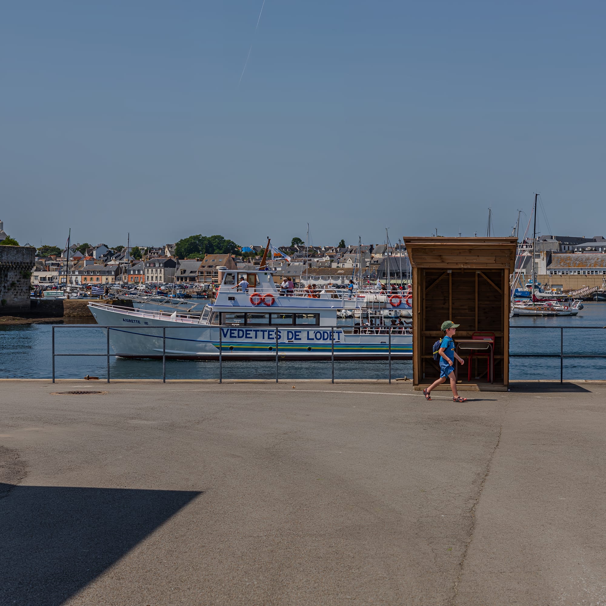 Le port de Concarneau, vedettes de l'Odet, Fujifilm X30