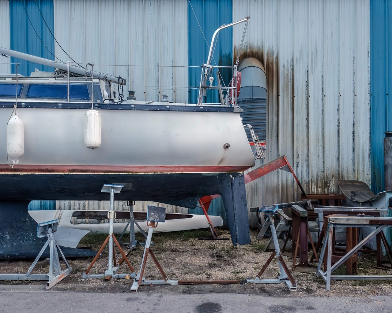 Port de Corniguel, Quimper.  Photographie réalisée à l’aide d’un Ricoh&nbsp;GR3X