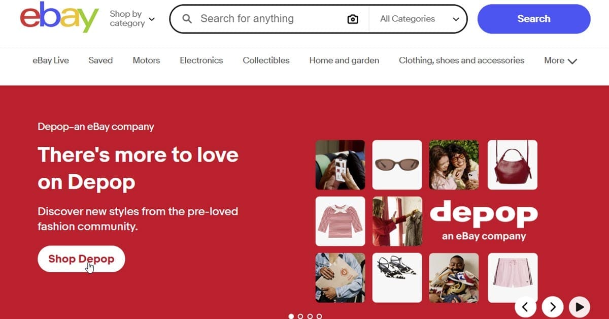 eBay Gives Depop Prime Placement, Sends Buyers Offsite
