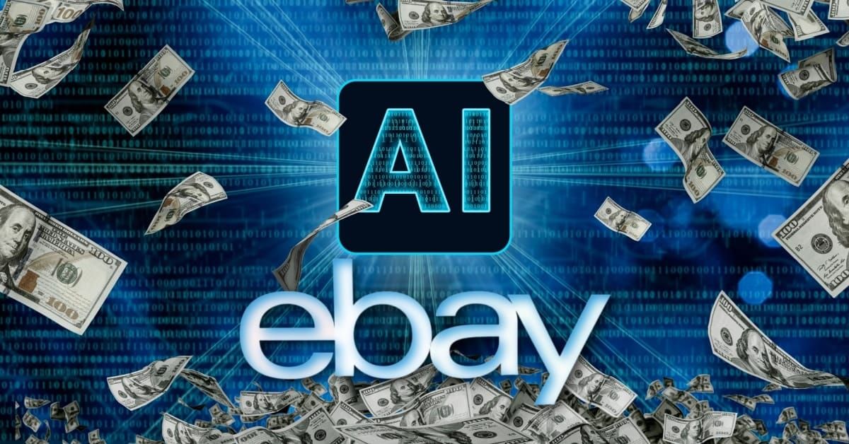 Illustration representing eBay's AI investments through eBay Ventures and platform partnerships