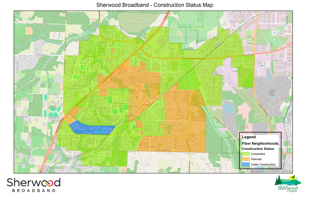 Sherwood edges closer to city-wide broadband internet service
