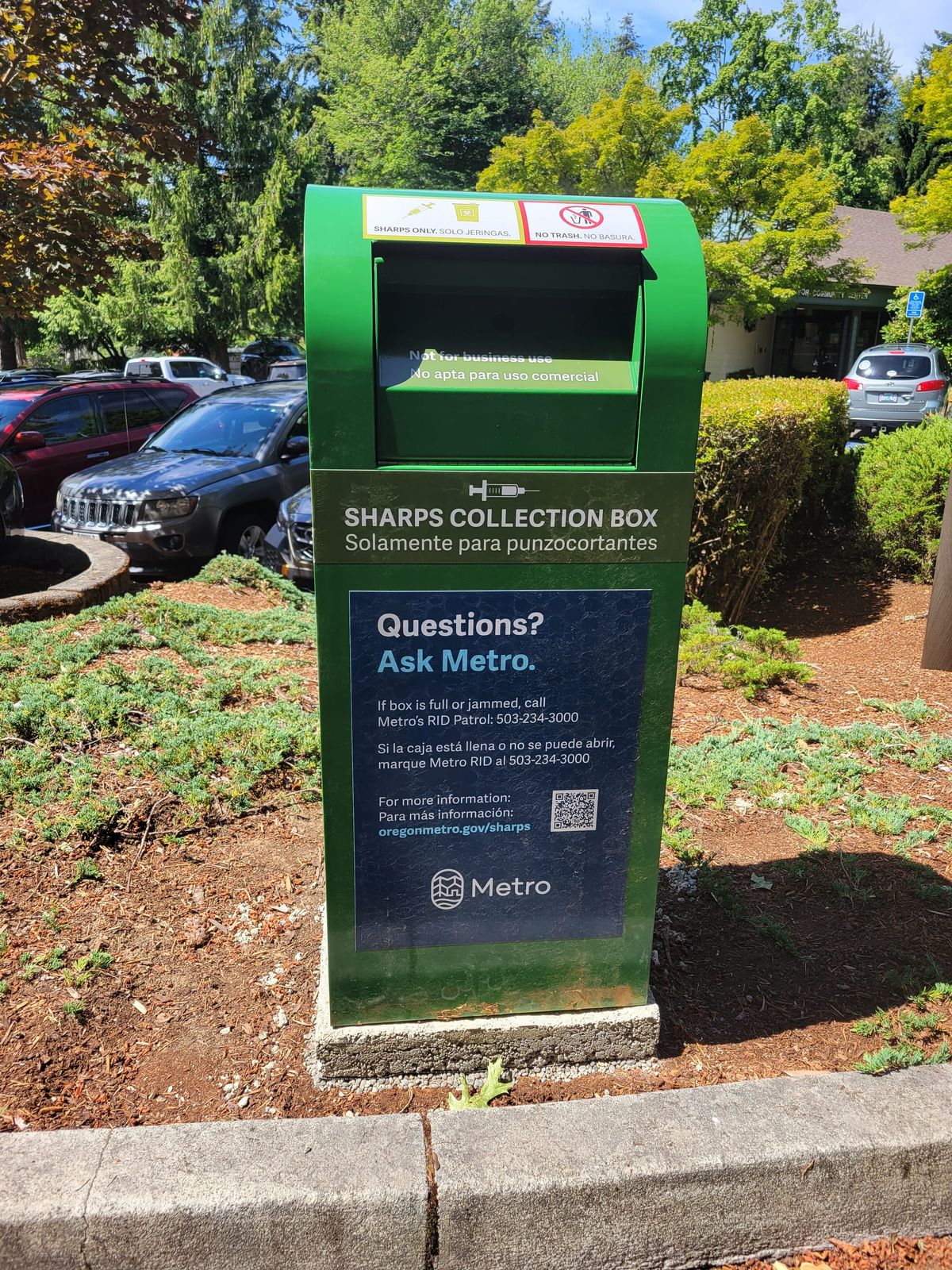 Sherwood Senior Center adds accessible, safe sharps drop box