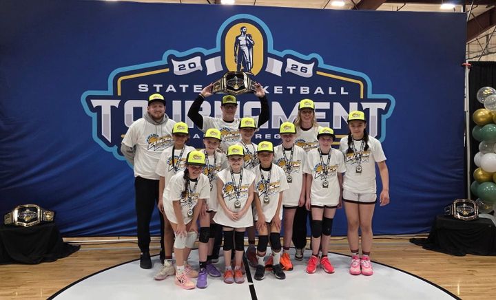 Sherwood 5th grade girls Crimson basketball team wins state tournament