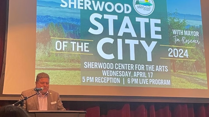 Sherwood Mayor Tim Rosener highlights progress, eyes future challenges