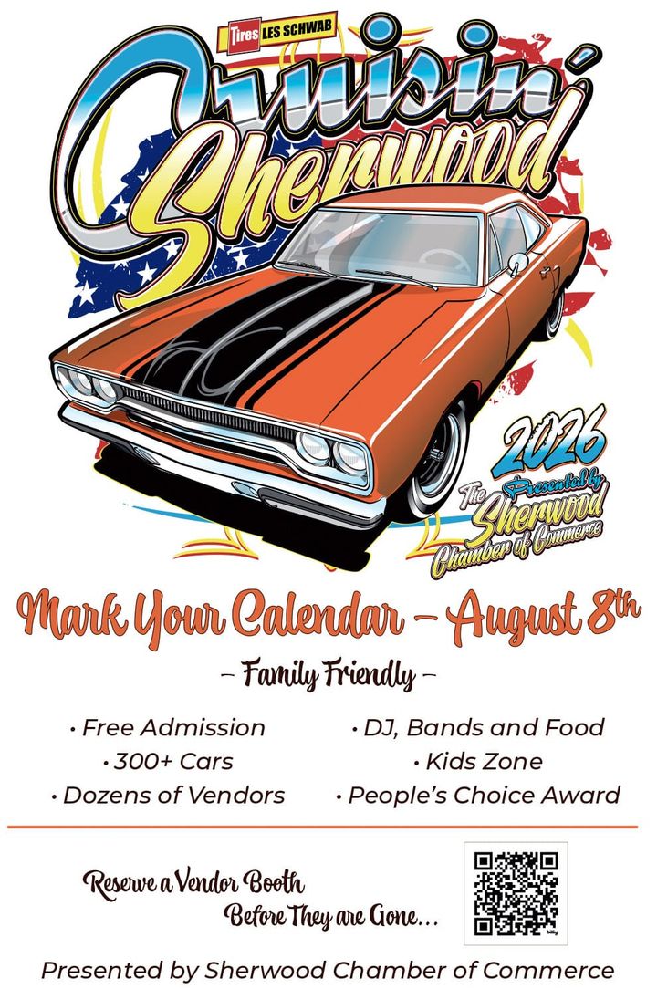 Sherwood Chamber of Commerce presents Cruisin’ Sherwood