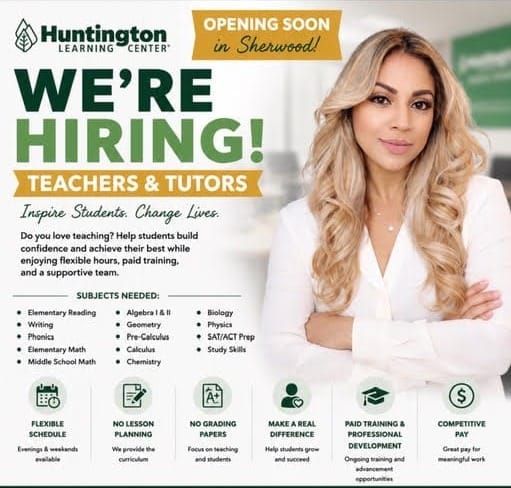 Huntington Learning Center to open in Sherwood this August