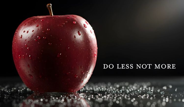 Do Less Not More: Lent I