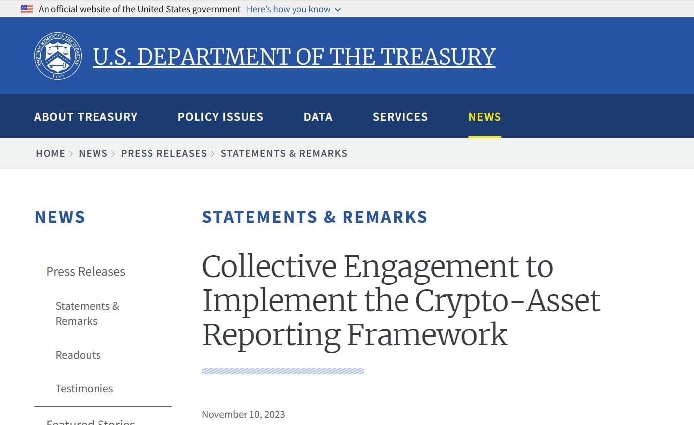 Will the U.S. Implement the Crypto-Asset Reporting Framework (CARF) by 2028?