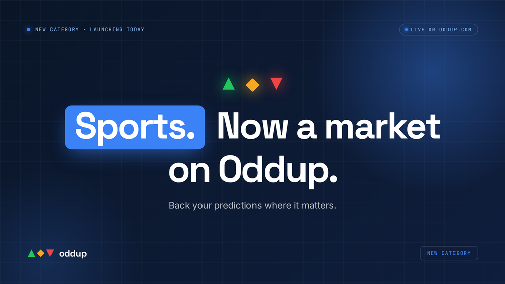 New Category: Sports — Back Your Predictions Where It Matters