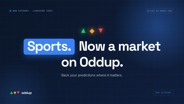 New Category: Sports — Back Your Predictions Where It Matters