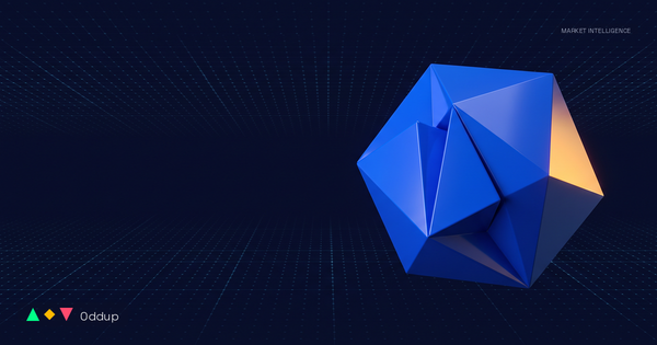 Abstract electric-blue geometric form on a deep-navy grid with an amber highlight, representing analysis of the September FOMC rate decision.