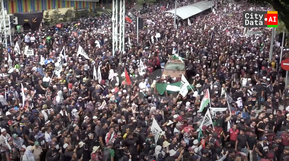 Crowd Size Estimation for Large Gatherings, Rallies, Parades