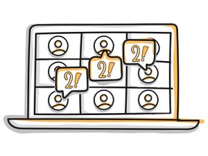 Creating presence and community by shouting numbers