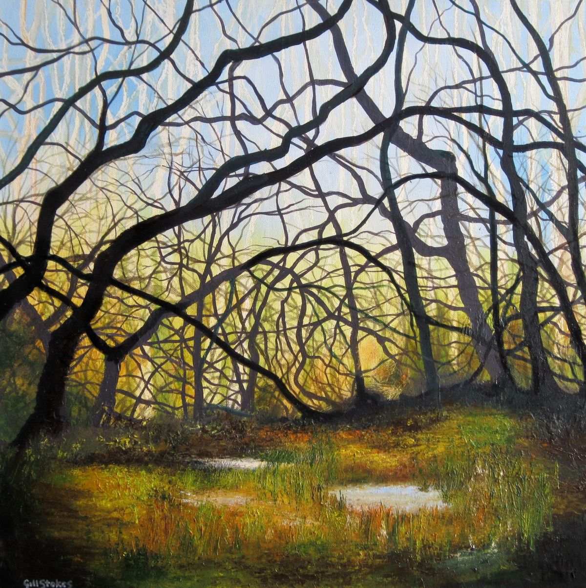 Wild and Wet.    Oil Painting