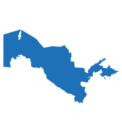 Uzbekistan map