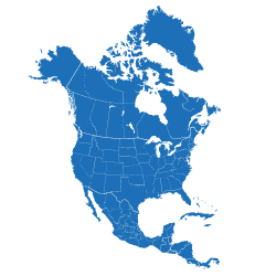 north america map