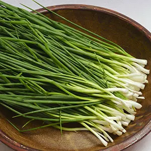 raw chives stem
