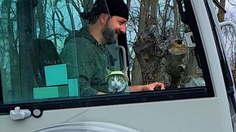This Cat Turned Dad Into a Softie