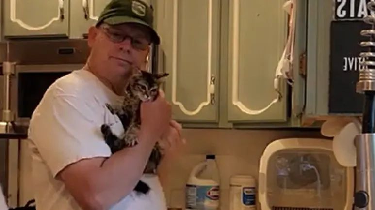 kitten named calvin is so good getting a shot