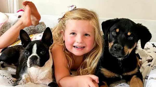 after losing her beloved dog girl kept an open heart