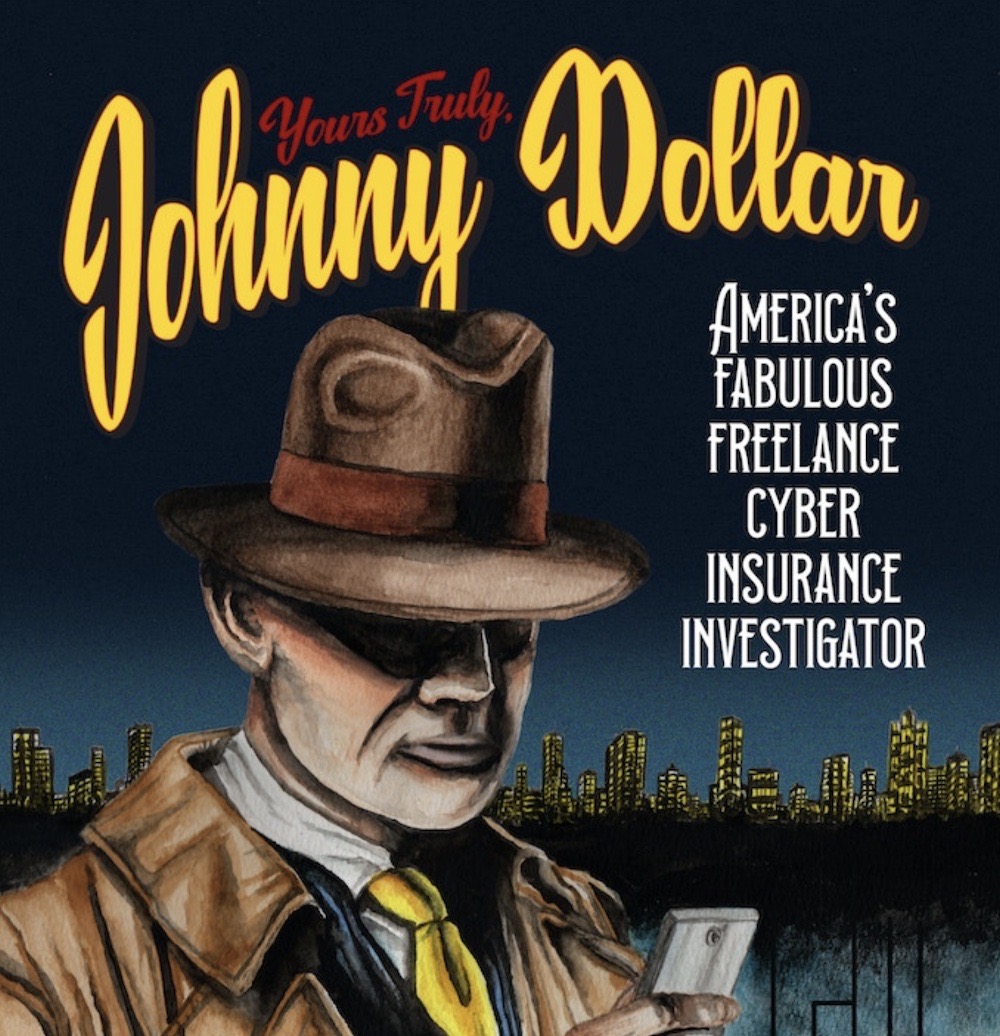 The front cover of the "Yours Truly, Johnny Dollar" comic book.