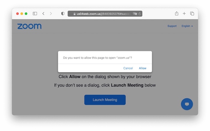 A screenshot showing how the cross-browser tracking works by exploiting custom URL schemes, which includes Zoom and Skype.