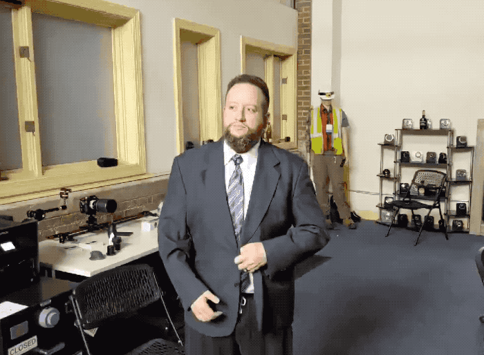 Deviant is wearing a suit and jacket disguise, but rips away tearaway clothing to change his disguise in a matter of seconds. Follow the tweet link.