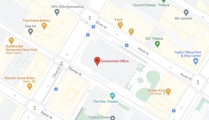 A "government office" in the middle of Manhattan. (Psst: It's the NSA's TITANPOINTE station.)