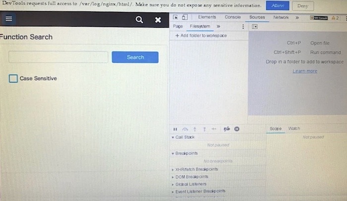 A photo of the printer's kiosk mode, which is essentially a Chromium browser.
