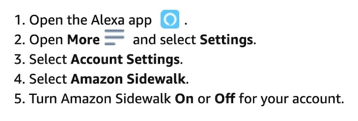 This screenshot (follow the link) explains how to opt-out of Amazon Sidewalk