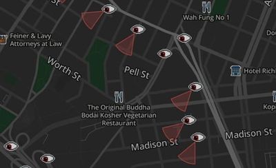 MapQuest now lets you locate nearby surveillance cameras, like Flock
