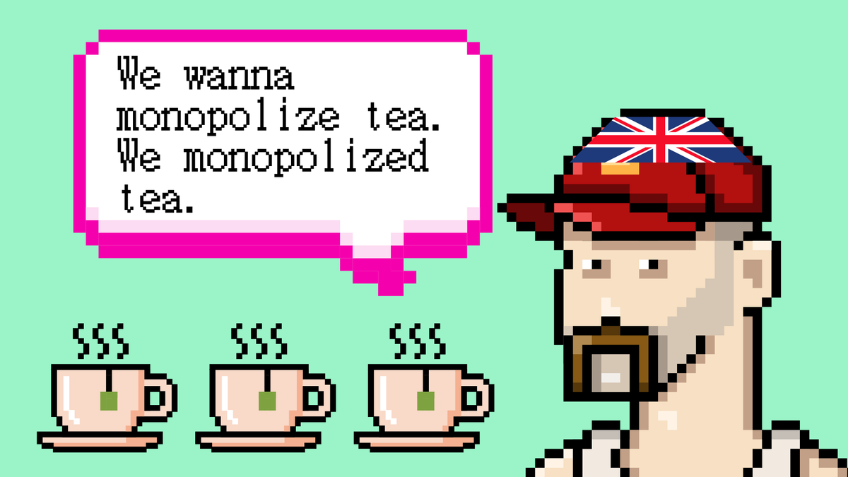 How did the British empire monopolize global tea industry