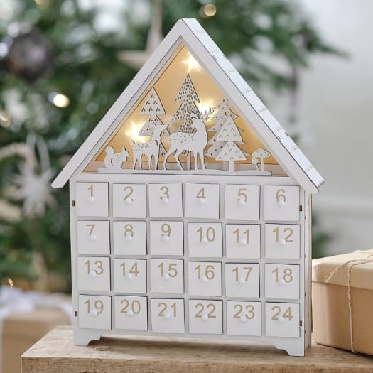 Houten adventskalender