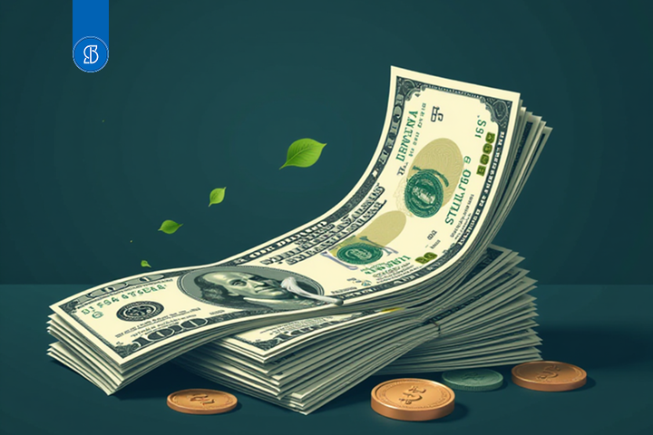 Foto com dólar e CDB: Certificado de Depósito Bancário