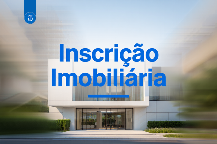 Foto com casa e texto Inscrição Imobiliária.