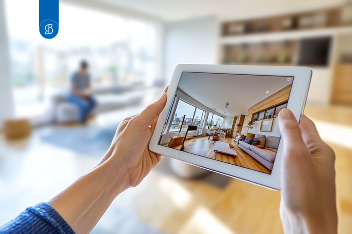 Foto de Arquiteto com iPad na mão em Obra.