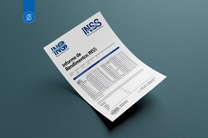 Ilustração de um Informe de rendimentos INSS