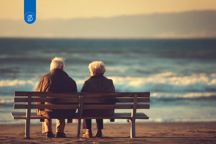 Casa Aposentado descansando na praia.