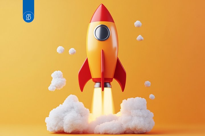Imagem de Foguete em empresa de TI Startup