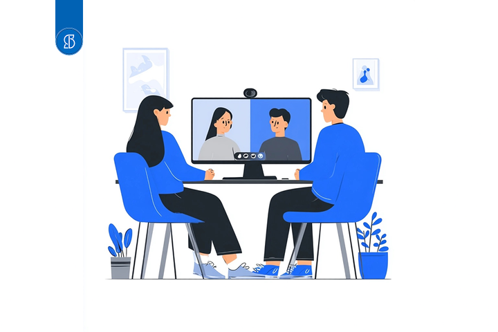 Pessoas conversando no Google Meeting