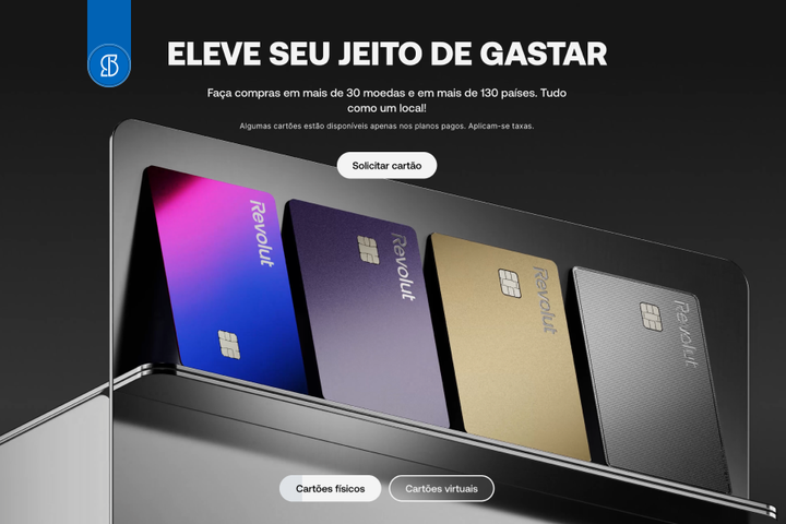 Foto do Revolut Brasil e o Revolut Metal Card