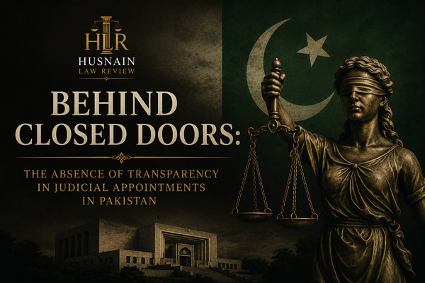 "Behind Closed Doors: The Absence of Transparency in Judicial Appointments in Pakistan"