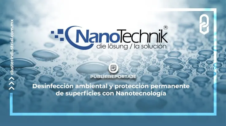 Desinfección ambiental y protección permanente de superficies con Nanotecnología