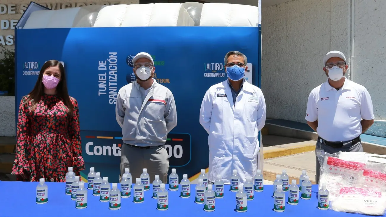 Nissan Mexicana dona suministros, recursos y fabrica caretas en apoyo al país