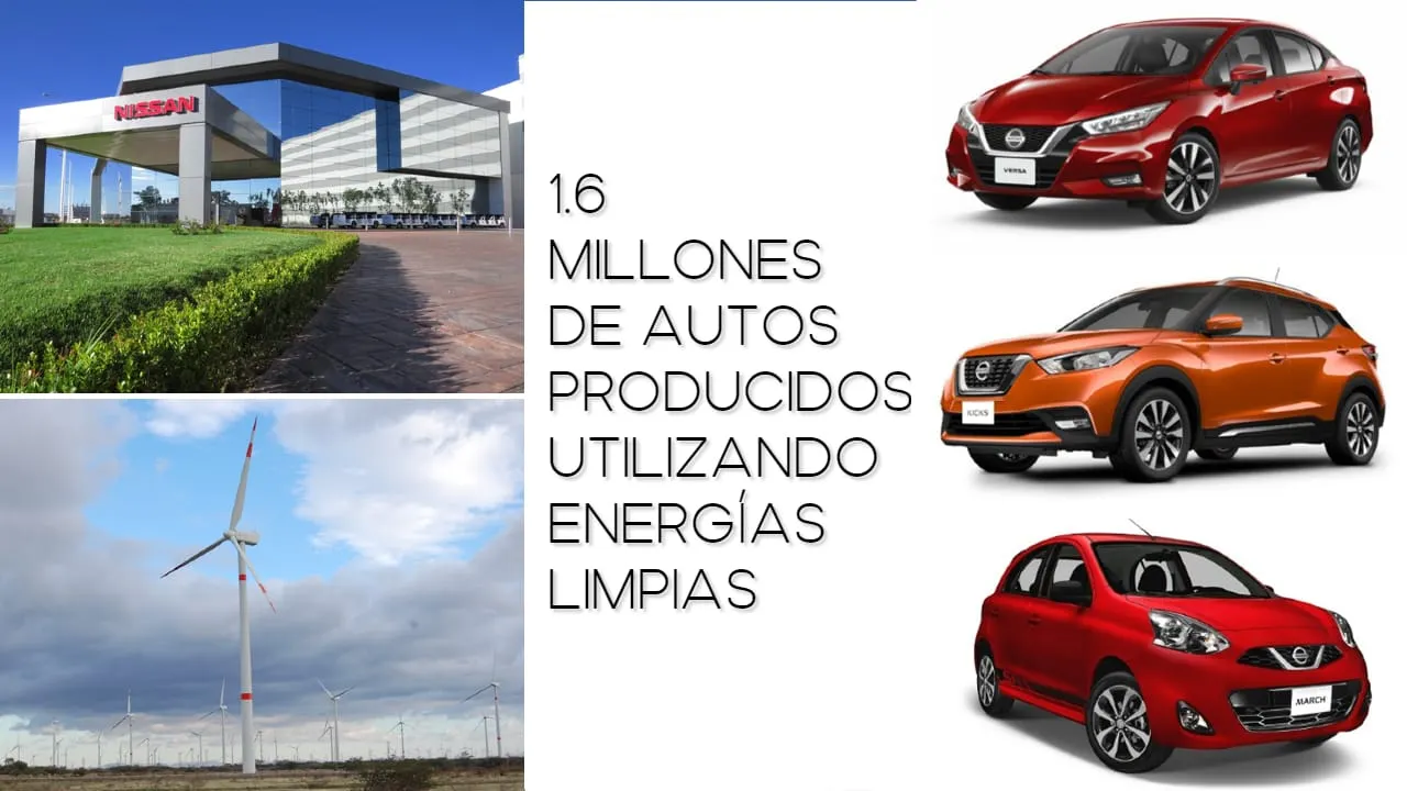 Nissan México ha producido más de 1.6 millones de autos utilizando energías limpias