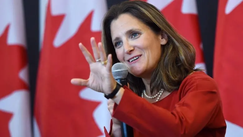 Freeland viaja a whashington en busca de un acuerdo del TLCAN