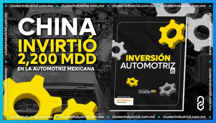 China invirtió 2,200 MDD en la industria automotriz mexicana en el primer semestre de 2024