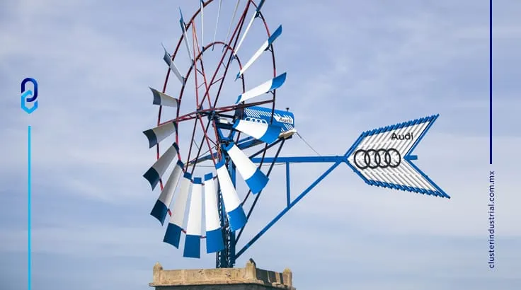 Audi: El molino de viento que da una segunda vida a los motores eléctricos