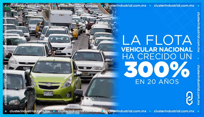 La flota vehicular nacional ha crecido un 300% en 20 años
